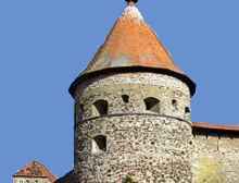 Turm der Burganlage in Hohenberg