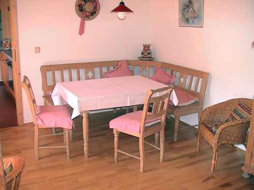 Essecke in einer unserer Ferienwohnungen